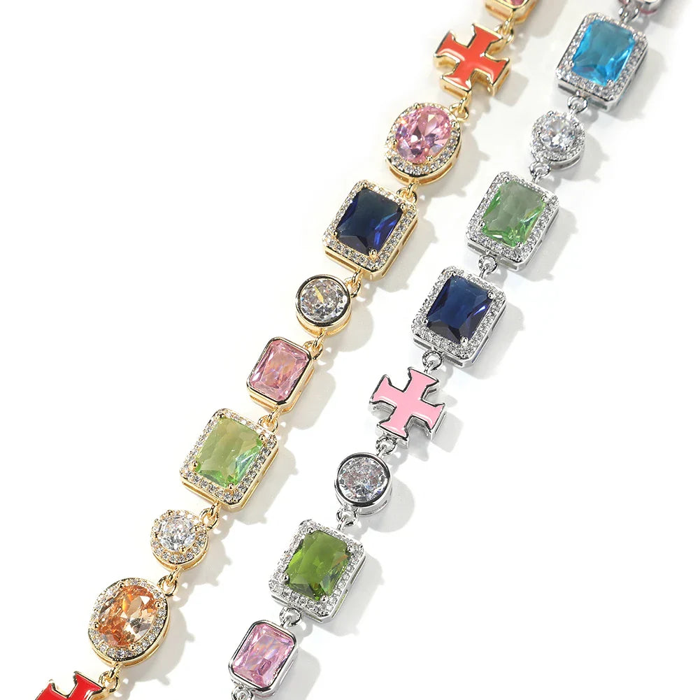 MD Chrome karkötő kereszt motívummal