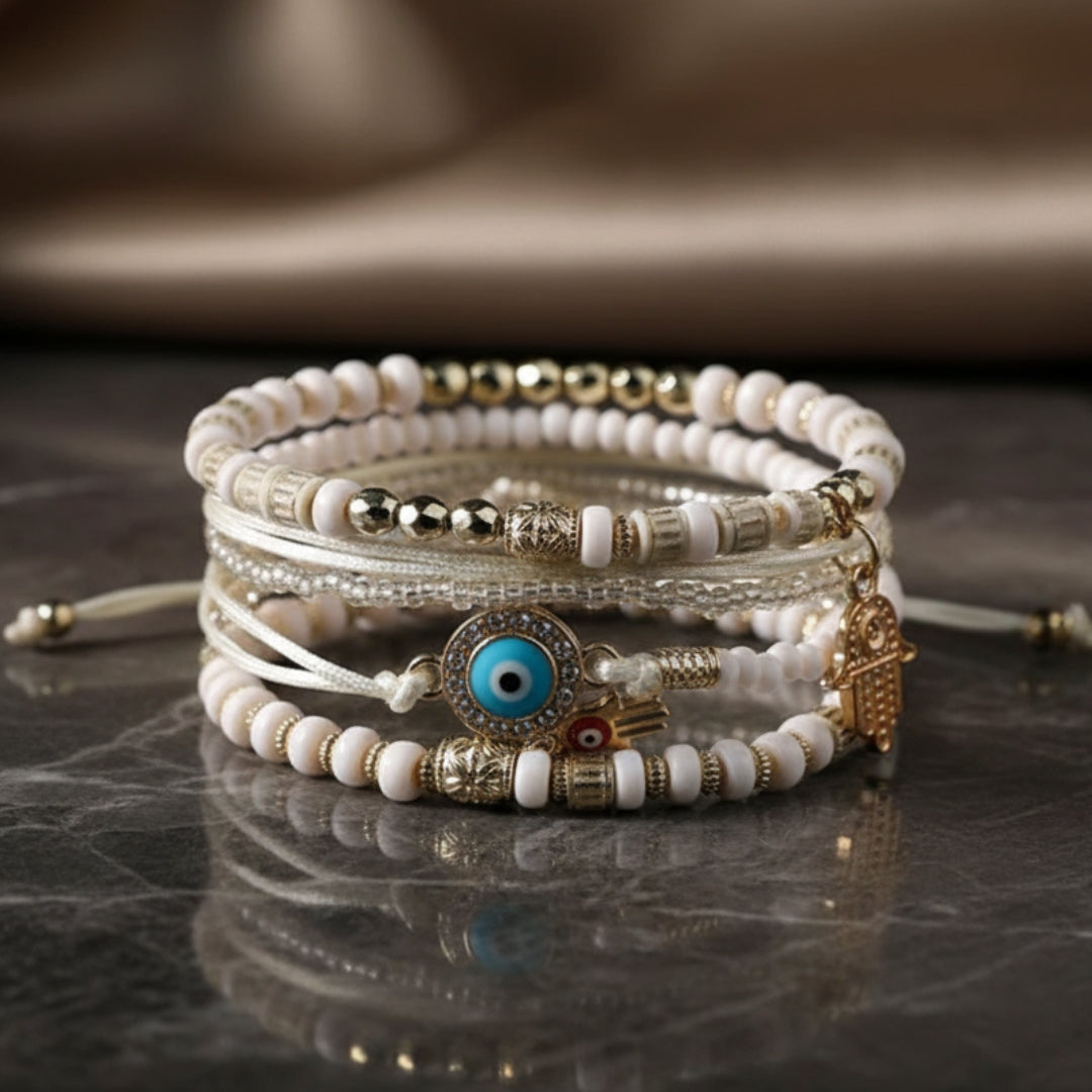 Ensemble de bracelets Hamsa