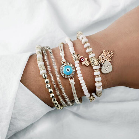 Ensemble de bracelets Hamsa