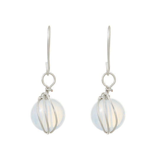 Ester - fényes lekerekített gömb fülbevaló