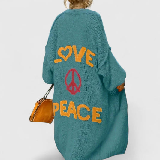 Yosha - Patchwork kötött kardigán