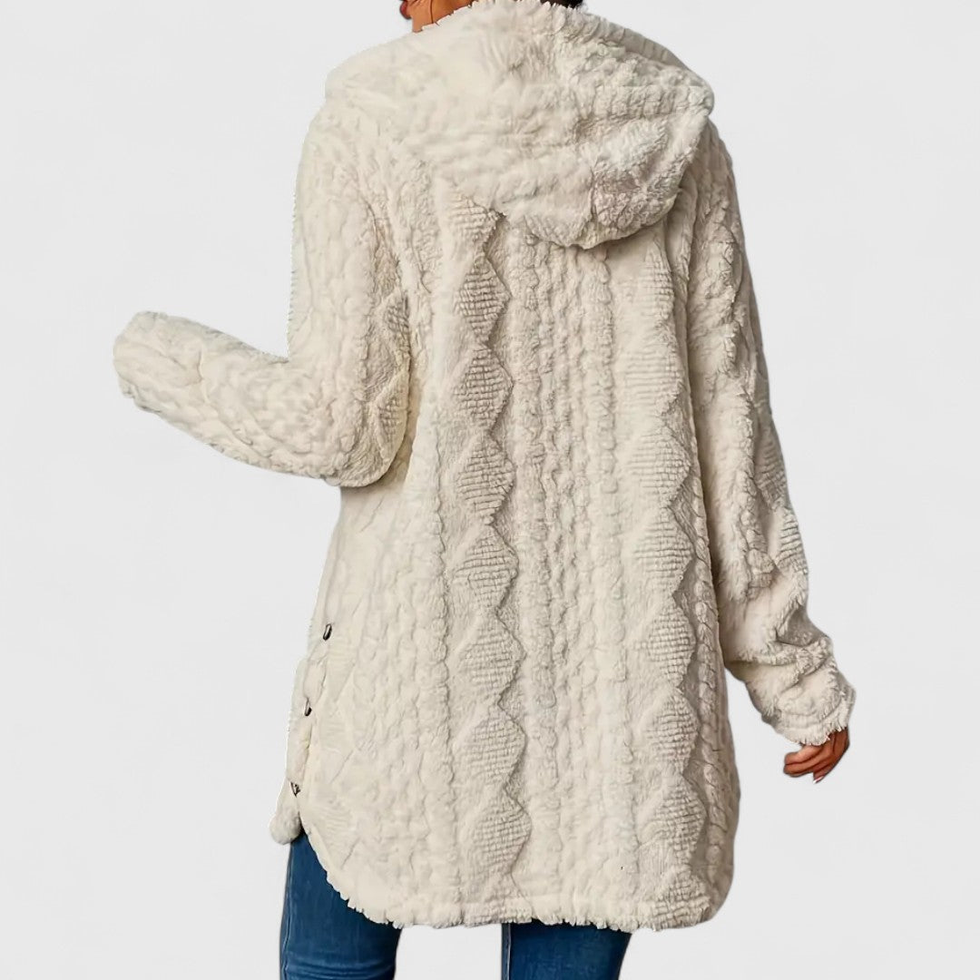 Krisha - Puhábbal bélelt kapucnis kardigán